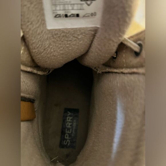 SPERRY boots-EUC- Sherpa lining, cream colored, gently loved w/ lots of life sz6 - Picture 9 of 11